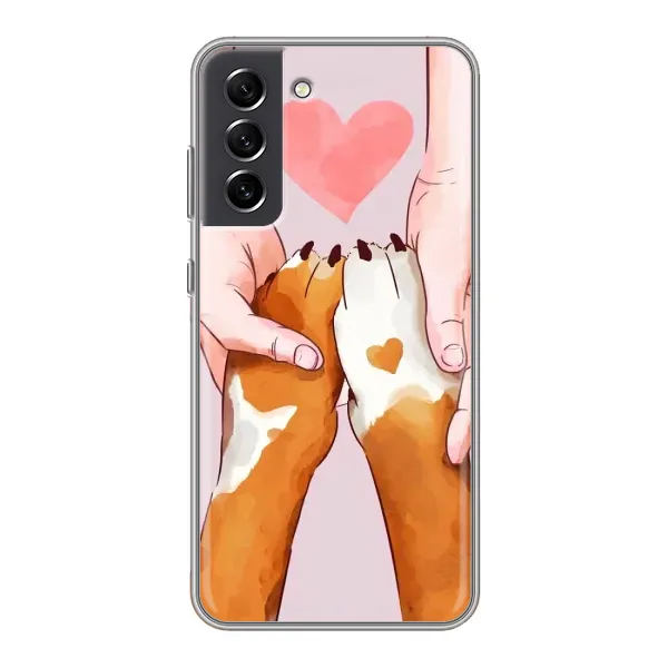 Чехол с рисунком «Любовь к собакам» для Samsung Galaxy S21 FE Чехол с рисунком «Любовь к собакам» для Samsung Galaxy S21 FE