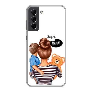 Чехлы для МАМЫ на Samsung Galaxy S21 FE (Мама и сын)