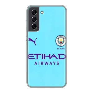 Силиконовые Чехлы принт Футбол на Samsung Galaxy S21 FE (Man City)