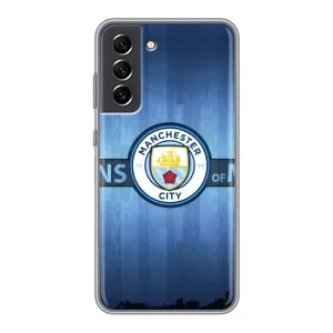 Силиконовые Чехлы принт Футбол на Samsung Galaxy S21 FE (ManCity)