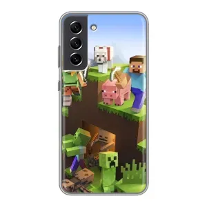 Чохли для Samsung Galaxy S21 FE (Персонажі МайнКрафт) (Майн-крафт)