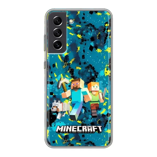 Чехол с рисунком «Майнкрафт» для Samsung Galaxy S21 FE Чехол с рисунком «Майнкрафт» для Samsung Galaxy S21 FE