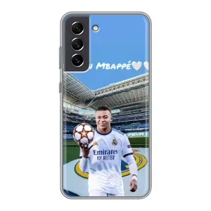 Чехол (TPU) с Футболистом на Samsung Galaxy S21 FE (Mbappe Real)
