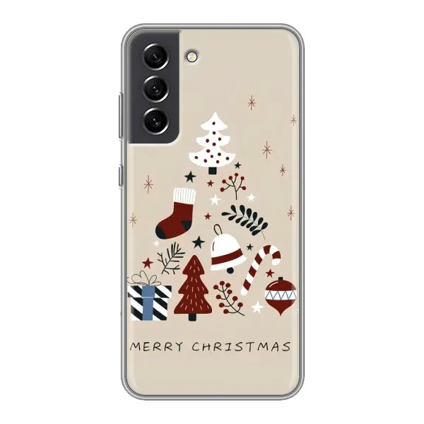 Чехол с рисунком «Merry Christmas» для Samsung Galaxy S21 FE