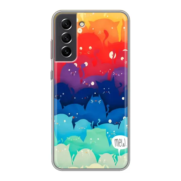 Чехол с рисунком «Mew» для Samsung Galaxy S21 FE