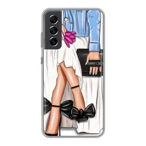 Силиконовый Чехол на Samsung Galaxy S21 FE с картинкой Стильных Девушек (Мода)