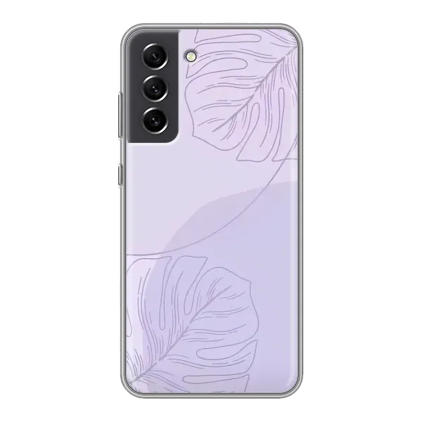 Чехол с рисунком «Монстера фиолетовая» для Samsung Galaxy S21 FE Чехол с рисунком «Монстера фиолетовая» для Samsung Galaxy S21 FE