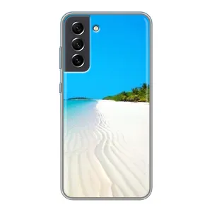 Летний Чехол на Samsung Galaxy S21 FE (Море песок)