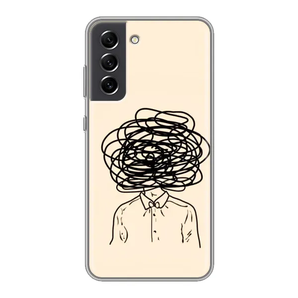 Чехол с рисунком «Мысли» для Samsung Galaxy S21 FE Чехол с рисунком «Мысли» для Samsung Galaxy S21 FE