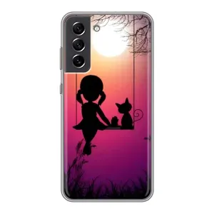 Девчачий Чехол для Samsung Galaxy S21 FE (На качели)