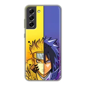 Купить Чехлы на телефон с принтом Anime для Samsung Galaxy S21 FE (Naruto Vs Sasuke)