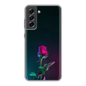 Чехлы с принтом Розочки для Samsung Galaxy S21 FE (Ночная роза)