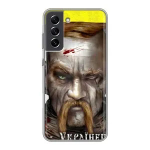Чехол с картинкой (Патриотический КОЗАК) на Samsung Galaxy S21 FE (Одноглазый Козак)