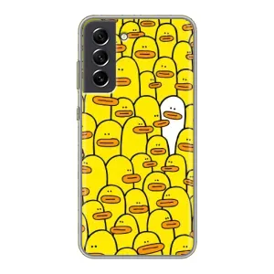 Силиконовый бампер с картинкой животных для Samsung Galaxy S21 FE (Особенный)