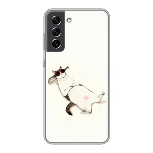 Чехол на тематику: Коты для Samsung Galaxy S21 FE (Отдых)