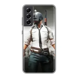 Чохол з картинкою "Герой Pubg" на Samsung Galaxy S21 FE (Пабг)