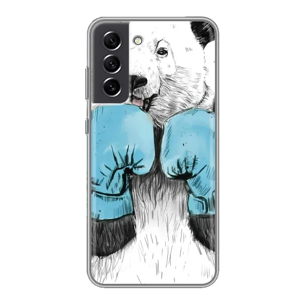 Чехол с рисунком «Панда боксер» для Samsung Galaxy S21 FE Чехол с рисунком «Панда боксер» для Samsung Galaxy S21 FE