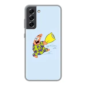 Чехлы с Патриком на Samsung Galaxy S21 FE (Патрик с подушкой)