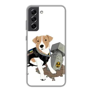 Чехол с принтом Собаки Патрон для Samsung Galaxy S21 FE (Пёс Патрон с ракетой)