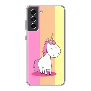 Чехол Unicorn на Samsung Galaxy S21 FE (Радужный Единорог)