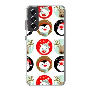 Силиконовый бампер на рождество для Samsung Galaxy S21 FE