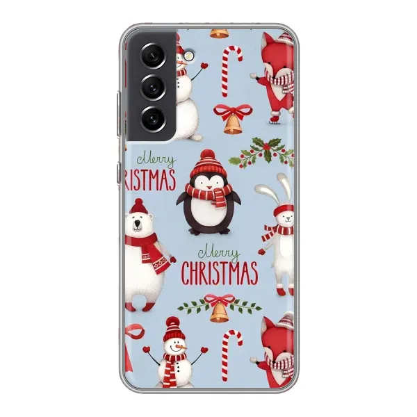 Чехол с рисунком «Рождественский» для Samsung Galaxy S21 FE