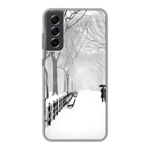 Чехлы на Новый Год Samsung Galaxy S21 FE (Снегом замело)