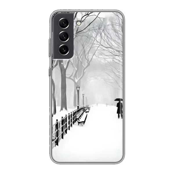 Чехол с рисунком «Снегом замело» для Samsung Galaxy S21 FE Чехол с рисунком «Снегом замело» для Samsung Galaxy S21 FE