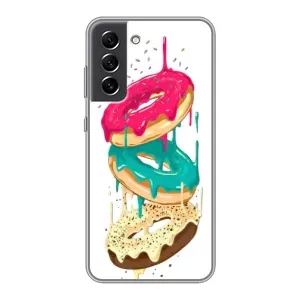 Чехол с изображением вкусной еды для Samsung Galaxy S21 FE (Сочные пончики)