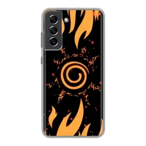 Купить Чехлы на телефон с принтом Anime для Samsung Galaxy S21 FE (Солнце Наруто)