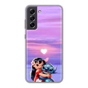 Чехол с рисунком Стич для Samsung Galaxy S21 FE (Стич и Лило)