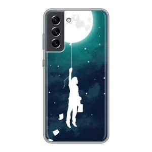 Чехол (ТПУ) с планетами на Samsung Galaxy S21 FE (To The moon)