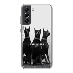 Чехол ДОБЕРМАН для Samsung Galaxy S21 FE (Три добермана)