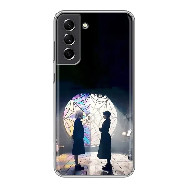 Чехол с рисунком «Уэнсдей и Энди» для Samsung Galaxy S21 FE Чехол с рисунком «Уэнсдей и Энди» для Samsung Galaxy S21 FE