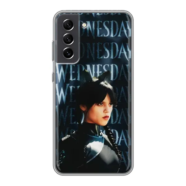 Чехол с рисунком «Уэнздей с ушками» для Samsung Galaxy S21 FE Чехол с рисунком «Уэнздей с ушками» для Samsung Galaxy S21 FE