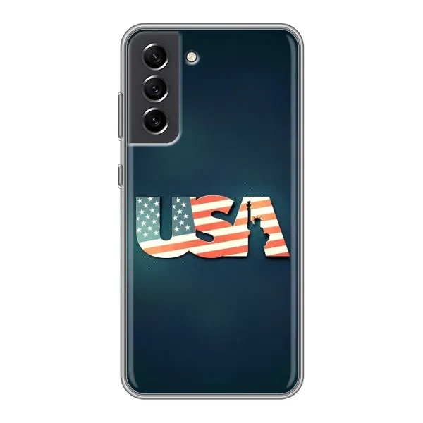 Чехол с рисунком «USA» для Samsung Galaxy S21 FE Чехол с рисунком «USA» для Samsung Galaxy S21 FE