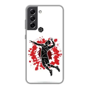Чехлы с принтом Спортивная тематика для Samsung Galaxy S21 FE (Волейболист)