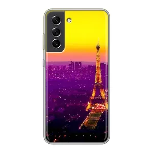 Чехол с Эйфелевой башней на Samsung Galaxy S21 FE (Яркая башня)