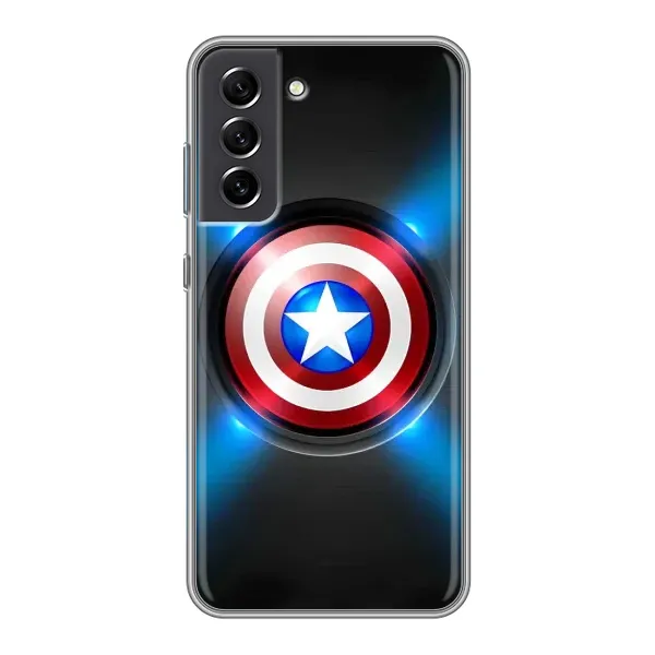Чехол с рисунком «Яркий Щит Капитана» для Samsung Galaxy S21 FE Чехол с рисунком «Яркий Щит Капитана» для Samsung Galaxy S21 FE
