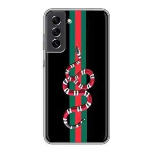 Чехлы Бренд GUCCI для Samsung Galaxy S21 FE (Змей Гуччи)
