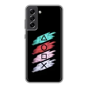 Чехол КИБЕРСПОРТ для Samsung Galaxy S21 FE (Значки Sony)
