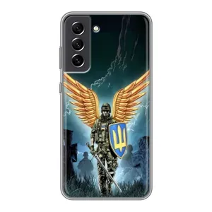 Патриотический Чехол для Samsung Galaxy S21 FE (ЗСУ з крильями)