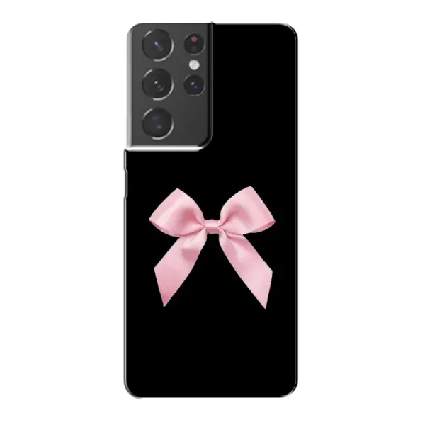 Чехол с рисунком «Бант на черном» для Samsung Galaxy S21 Plus Чехол с рисунком «Бант на черном» для Samsung Galaxy S21 Plus