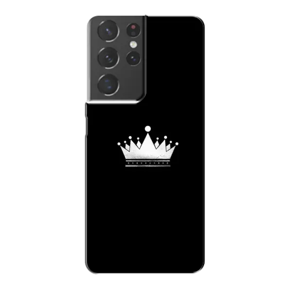 Чехол с рисунком «Белая корона» для Samsung Galaxy S21 Plus