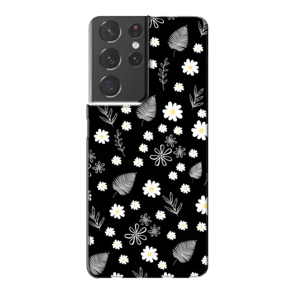 Чехол с рисунком «цветение на чорном» для Samsung Galaxy S21 Plus Чехол с рисунком «цветение на чорном» для Samsung Galaxy S21 Plus