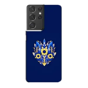 Чохол Укр Символіка для Samsung Galaxy S21 Plus (Квітучий Герб)