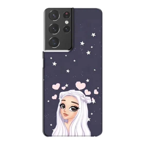 Чехол с рисунком «Девушка и сердечки» для Samsung Galaxy S21 Plus Чехол с рисунком «Девушка и сердечки» для Samsung Galaxy S21 Plus