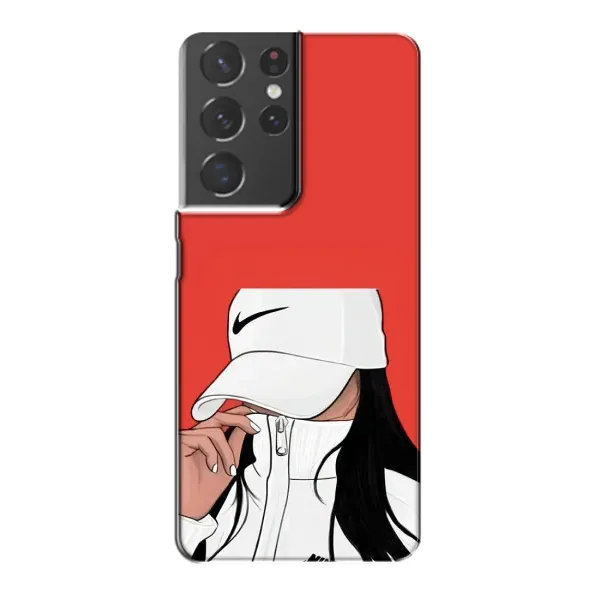 Чехол с рисунком «Девушка Nike» для Samsung Galaxy S21 Plus Чехол с рисунком «Девушка Nike» для Samsung Galaxy S21 Plus
