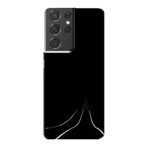 Чехол с картинками на черном фоне для Samsung Galaxy S21 Plus (Дорога)