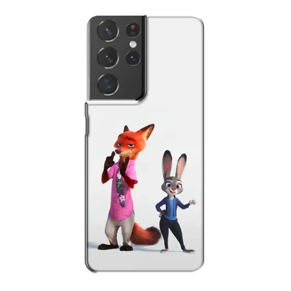 Чехол с рисунком «Джуди и Ник» для Samsung Galaxy S21 Plus Чехол с рисунком «Джуди и Ник» для Samsung Galaxy S21 Plus
